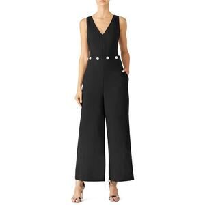 TORY BURCH Women's Fremont Jumpsuit Size 14 In Black